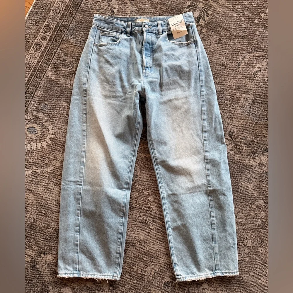 Madewell Light Blue Denim Pants - Picture 1 of 5